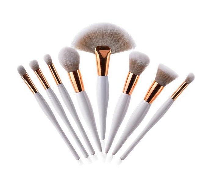 8-Piece Professional Makeup Brush Kit — Flawless Application Every Time
